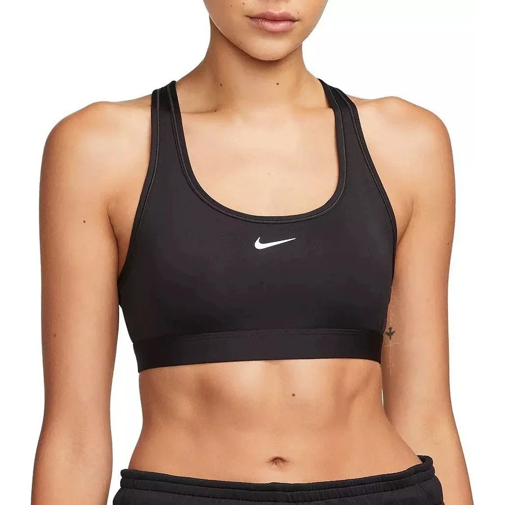 Nike Swoosh‎ Light Support Non-Padded Sports Bra Women's Size XS BV3630-010